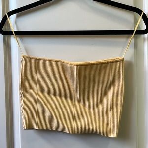 Yellow tube top
